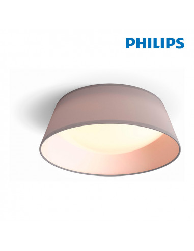 Plafon led 14w 1.100lm 3.000k gris dawn | Philips