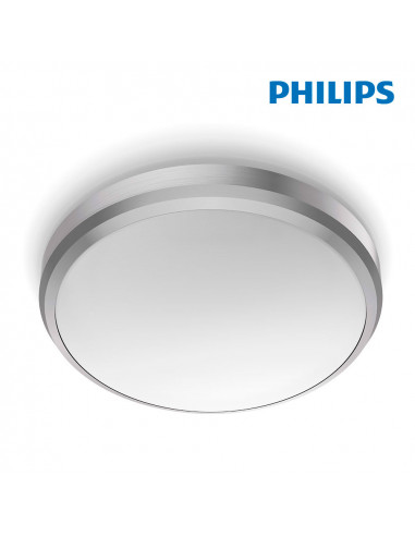 Plafon led 6w 640lm 4.000k nickel ip44 especial baño phillips| Philips