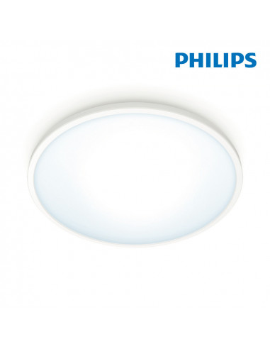 Plafon led16w 1500lm ø292mm marco blanco| Philips Wiz
