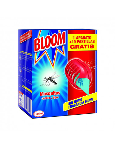 insect bloom aparato+10 pastillas mosquitos común y tigre