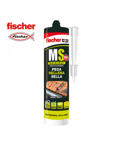 MS Black Adhesive Sealant 546187 Fischer 290ml