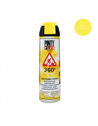 Spray Paint Tech 650cc 350º Marker Jaune T146 | PINTYPLUS |