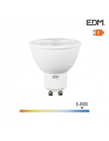 Bulbe dicroique LED GU10 7W 550LM 6400K Fria Lumière 45 ° ã¸5x5.5cm | EDM