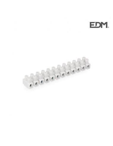 regleta conexion de 4mm a 6mm homologada blanca retractilada edm