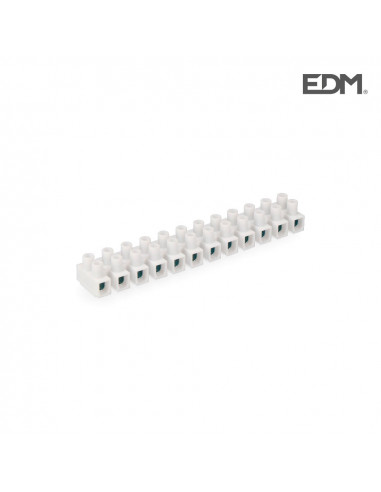 regleta conexion 10 mm homologada blanca retractilada edm