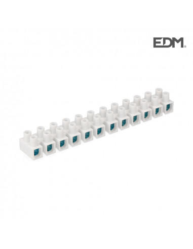 regleta conexion 16 mm homologada blanca retractilada edm
