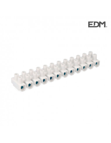 regleta conexion 25 mm homologada blanca retractilada edm