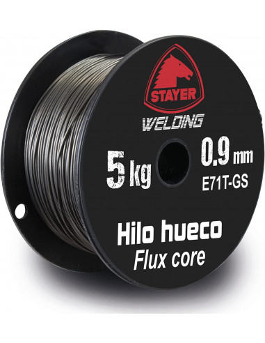 Bobine de flux core 0,9 mm 5Kg fil creux pour soudage MIG | Stayer