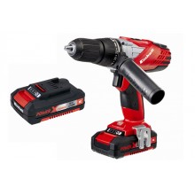 KIT TALADRO PERCUTOR SIN CABLE TE-CD 18-2 Li + BATERÍA REPUESTO 18V 2Ah 30 min POWER X CHANGE EINHELL